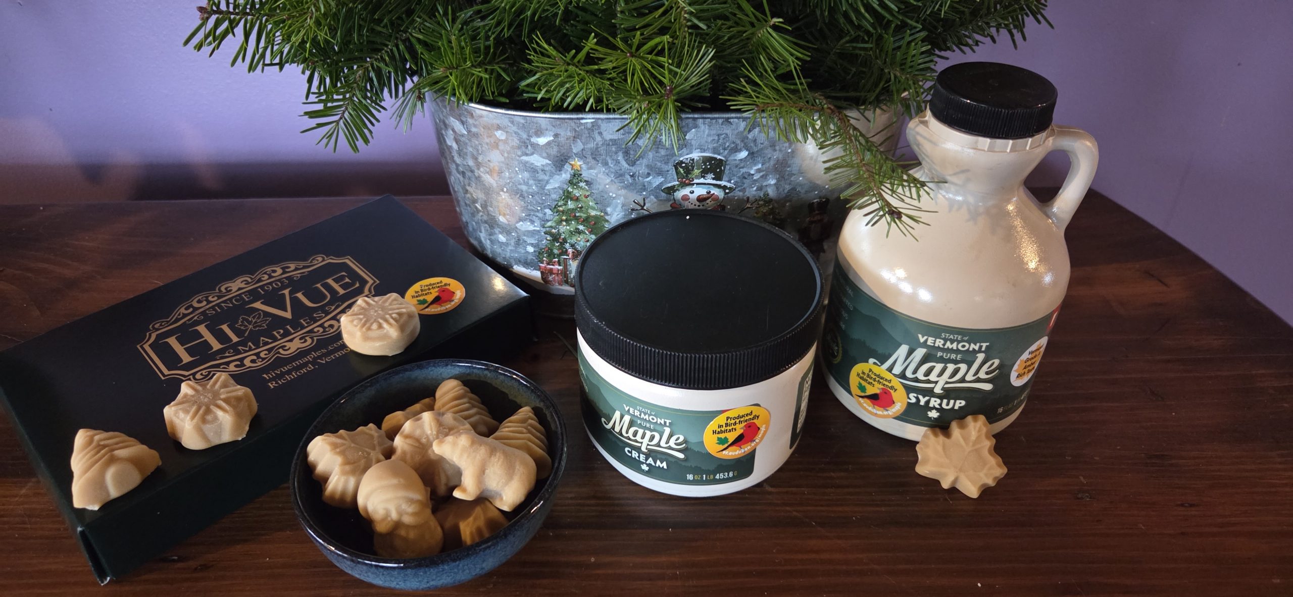 Showing HI Vue Farms Maple Candy, Maple Cream and Maple syrup