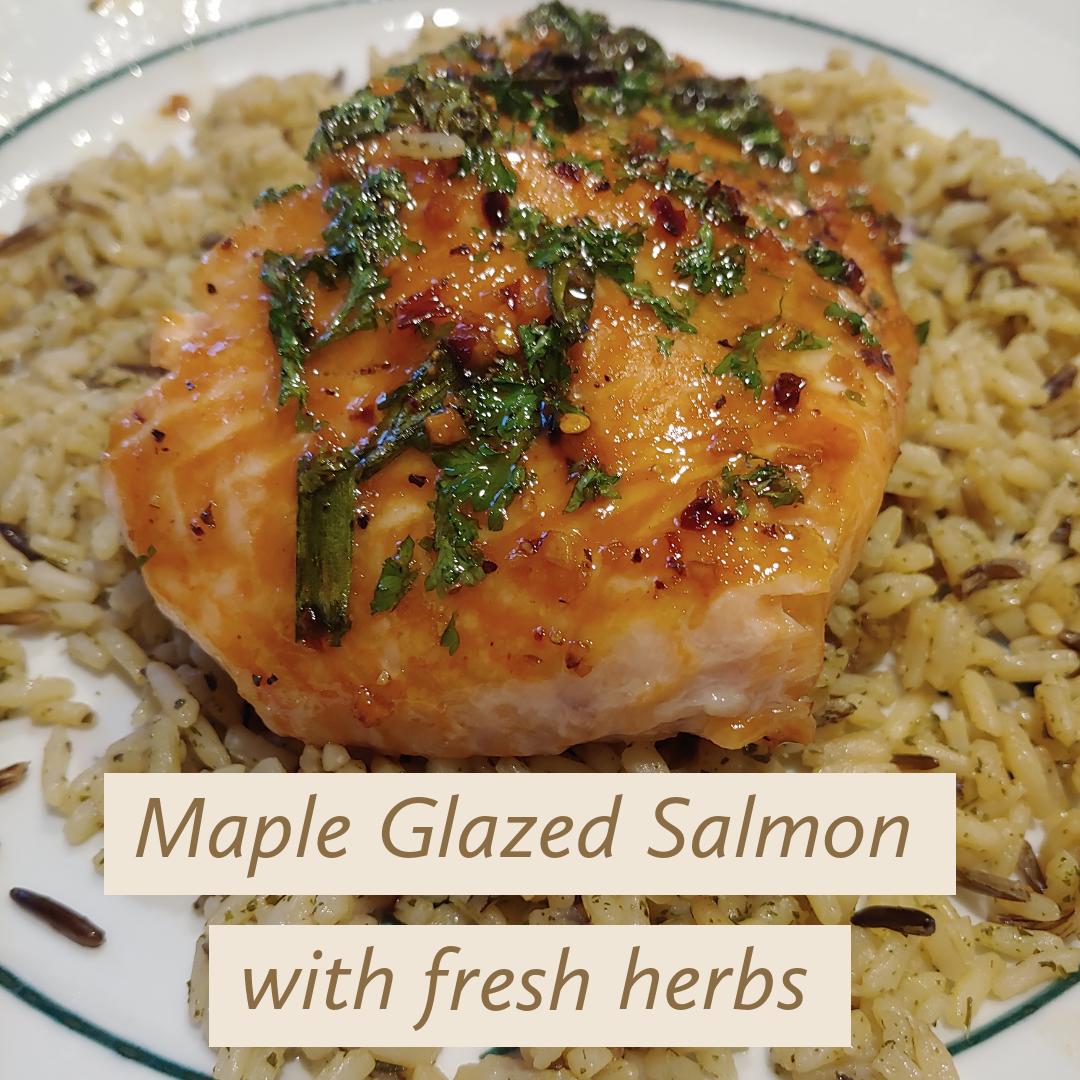 Baked Maple Glazed Salmon