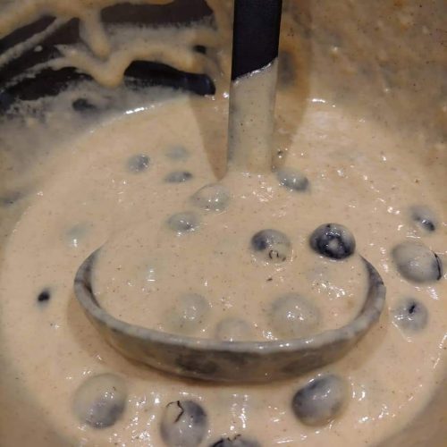 Maple Cinnamon Pancakes with Blueberries